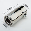 Dimension of Exhaust Tip 58mm Stainless Steel Bolt-on silver Straight cut Tip A280