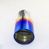 Exhaust Mufflers 63mm Stainless Steel blue Turndown Tip B14