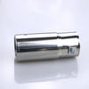 Side of Exhaust Muffler 58mm Stainless Steel silver Round cut intercooled Tip A55
