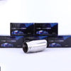 Side of Exhaust Tip 63mm Stainless Steel silver Angle-cut Rolled Tip A88